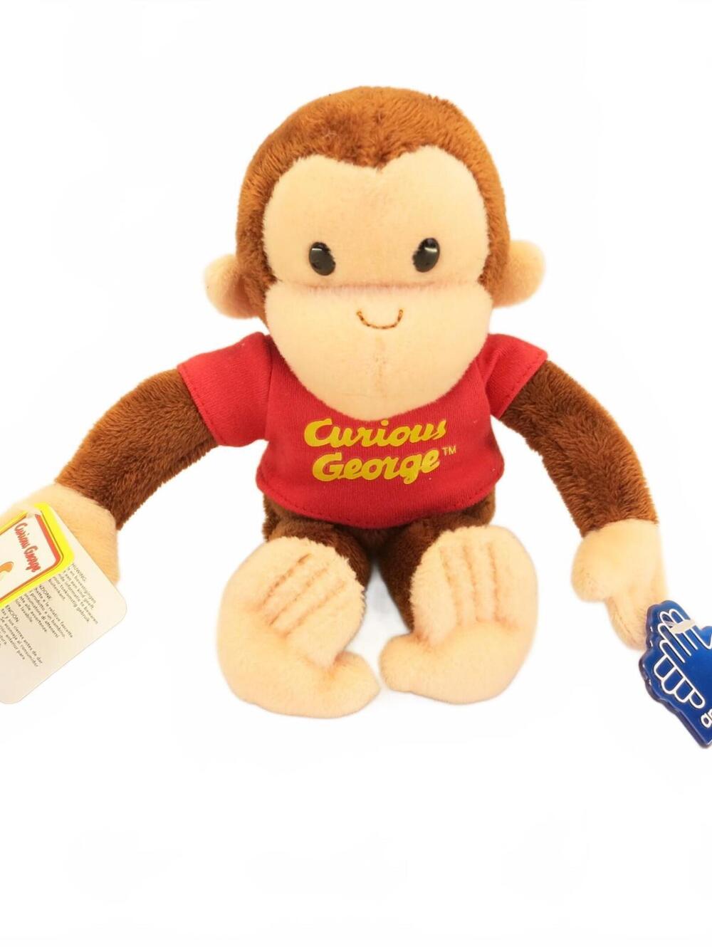 Vintage Applause Curious George the Monkey Stuffed Animal Plush Toy 8"